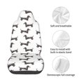 thumbnail image 4 of Wukai Dachshund Dog Puppy Full Set Car Seat Covers with Soft Padding Universal Auto Front Seats Protector and Cushion Mat, 4 of 5