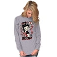 thumbnail image 3 of Kanji Style Retro Cartoon I'm a Boop Women's Long Sleeve T Shirt Brisco Brands M, 3 of 6