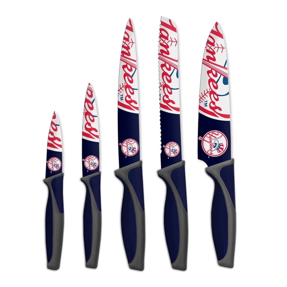 SET DE COUTEAUX 5 PIÈCES LICENCE OFF. MLB NEW YORK YANKEES
