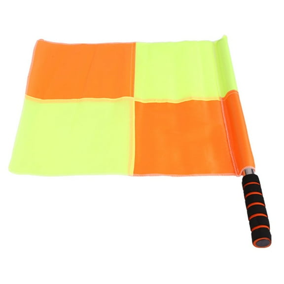 1 Set Soccer Referee Flags Football Linesman Flags Sports Game Referee Equipmen