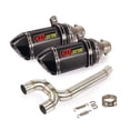 thumbnail image 2 of Sistema de escape para motocicleta, tubo de salida doble, tubo de enlace medio, silenciadores de 51mm, silenciadores extraíbles Db Killer para Yamaha Fz6 Fz6n Fz6s, 2 of 3