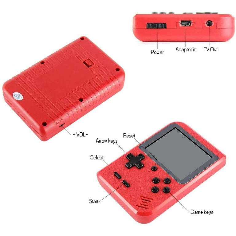 SUP 2 Players Classic Video Game Box 400 in 1 - 8Bit Retro Inbuilt Games  Handheld Game Console AV Out Mini Retro Game Support Two Players Gamepad