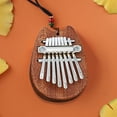 thumbnail image 4 of 8 Touches Mini Kalimba Doigt Pouce Piano Marimba Accessoire Musical Pendentif Cadeau, 4 of 5
