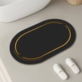 thumbnail image 4 of Diatom Mud Bathroom Mat Quick Dry Floor Rug, Super Absorbent Non Slip Backing Bath Carpet, Durable Thin Shower Mat For Bathtub Front Sink Kitchen Entryway Indoor Home Use, 4 of 6