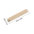thumbnail image 2 of Wooden Dowel Pins 50 Pack 4x25mm Fluted Beveled Ends Wood Dowel Pegs, 2 of 7
