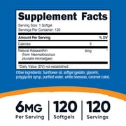 Nutricost Astaxanthin 6mg, 120 Softgels - Non-GMO & Gluten Free Supplement