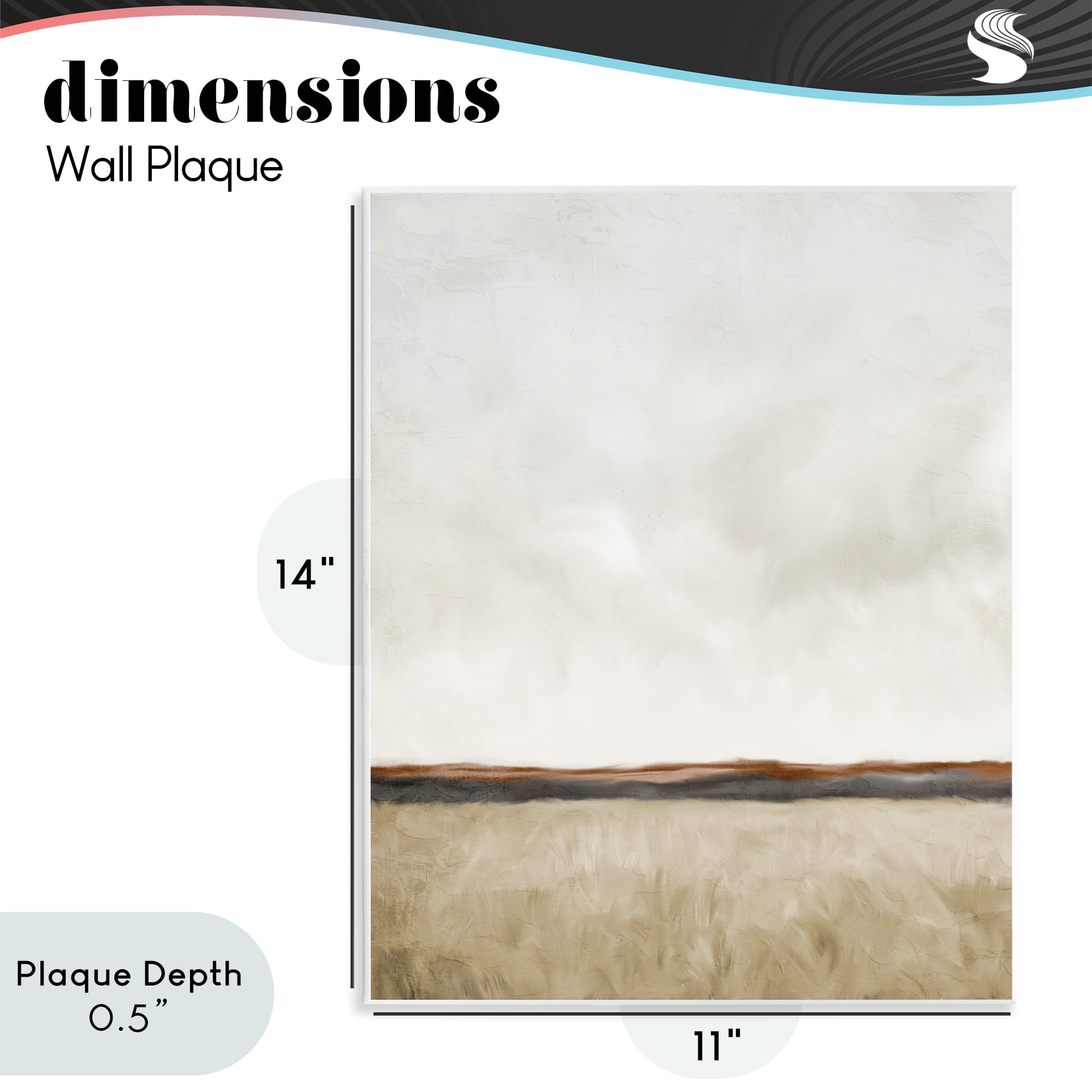 Stupell Industries Distant View in Neutrals Wall Plaque Art, design by Kim Allen