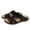 Black, variant on Women Crisscross Strap Slide Sandals Hollow Perforated Cushioned Footbed Spring Summer Beach Casual Slides,Purple