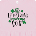 thumbnail image 4 of Inktastic St. Patrick's Day the Leprechauns Made Me Do It Girls Toddler Dress, 4 of 5