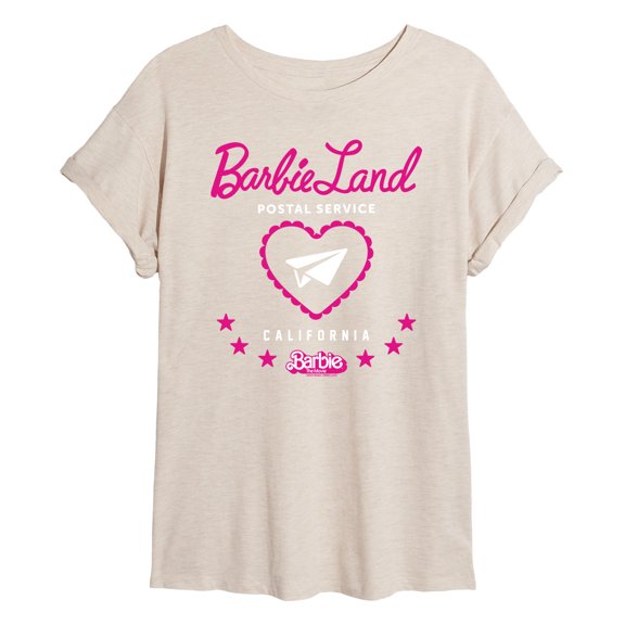 Barbie - Barbie Land Postal Service - Juniors Ideal Flowy Muscle T-Shirt