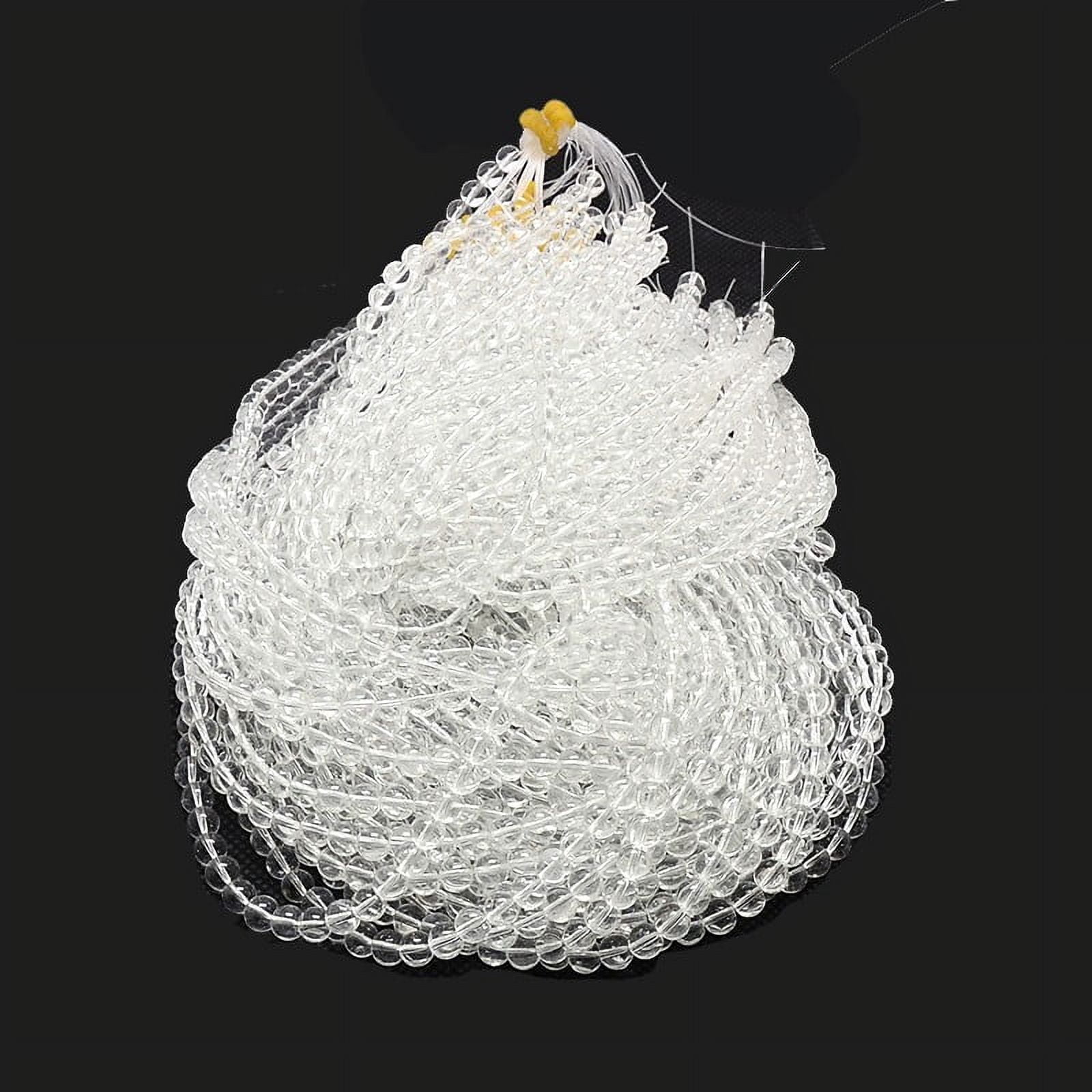 10 Strand Imitate Austrian Glass Round Bead Strands Grade AA Clear 10mm Hole: 1mm about 40pcs/strand 15 inch(38cm)