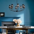 thumbnail image 2 of 52509BK Kichler Lighting Adeena - 8 Light Chandelier In Traditional Style-24.5 Inches Tall and 36.5 Inches Wide-Black Finish    -Traditional, 2 of 9