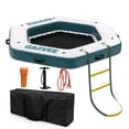 thumbnail image 5 of 8.5FT Inflatable Floating Water Hammock Island with Mesh Center, 800LBS Capacity Lake Pool Platform, 5 of 5