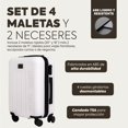 thumbnail image 2 of Set de 4 Maletas de Viaje Rígidas 20 y 18 Pulgadas con 2 Neceseres de 11 Pulgadas Equipaje Ligero con Ruedas 360 y Candado TSA Seraphiel, 2 of 7