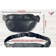 thumbnail image 5 of Genuine Leather Small Crossbody Waist Bag for Women and Men Multi Function Pocket Mini Fanny Pack with Adjustable Waist Strap, 5 of 6