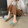 thumbnail image 2 of 2025 Clearance under $5 asdoklhq Women's Slippers, Women Ankle Strap Summer Slide Sandals Flats Flip-Flops Shose, 2 of 5