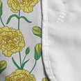 thumbnail image 4 of Clove Microwave Oven Cover, Doodle of Carnation Flowers and Buds in Yellow Tones with Leaves, Water Resistant Organizer with Pockets for Kitchen, 36" x 12", Yellow Jade Green White, by Ambesonne, 4 of 4