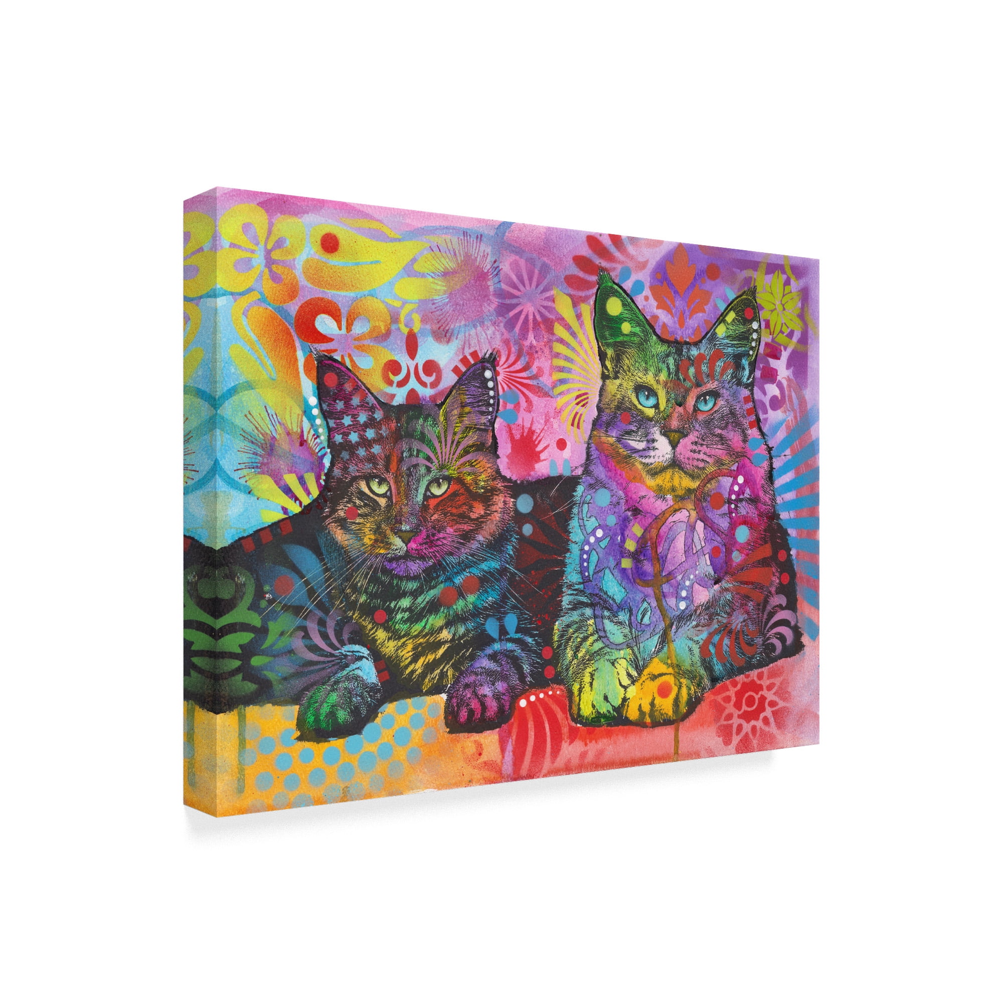 Trademark Fine Art '2 Cats' Canvas Art by Dean Russo