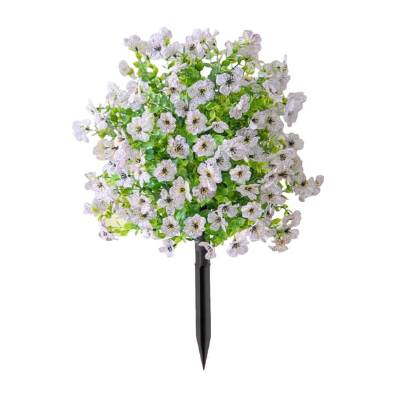 Artificial Flowers Outdoor Fake Silk Flower with Stakes Realistic Wildflowers for Garden Patio Yard Home Decor