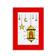 thumbnail image 1 of Cartoon Formes Géométriques Simples Modèle Image Affichage Art Rouge Cadre Photo, 1 of 4