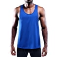 thumbnail image 2 of Cadmus Men's Dry Fit Y-Back Muscle Gym Workout Tank Top,Blue,Red,Yellow,3 pack,Small, 2 of 8