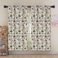 thumbnail image 5 of Blackout Kids Curtains,Cartoon Construction Vehicles Shovels Light Gray Pattern Childrens Insulated Curtains Set Of 2,Bedroom Essentials,Toddler Room Decor 52"x63", 5 of 5