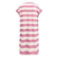 thumbnail image 7 of Dresses for Women Striped Summer Dresses 2024 Crewneck Cap Sleeve Color Block Casual A Line Tshirt Dress with Pockets, 7 of 7