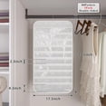 thumbnail image 2 of HOMEIORA 1 Pack Hanging Jewelry Organizer, 80 Pockets Earring Holder Organizer, Bracelet Organizer with Pockets for Woman, for Hanging Earrings, Necklaces, Bracelets, Rings, Storage, Closet, White, 2 of 8