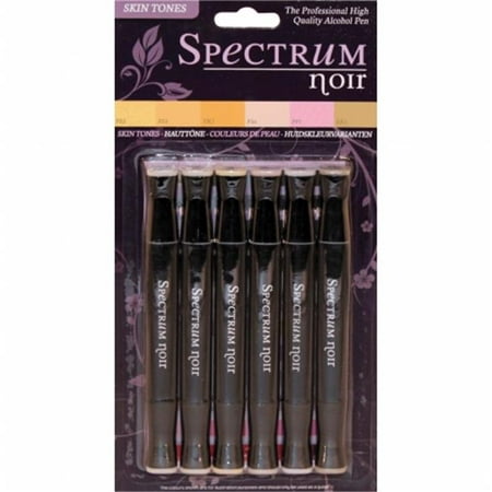 Crafters Companion SPECN-SKIN Spectrum Noir Alcohol Markers 6-Pkg-Pale