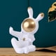 thumbnail image 4 of 2x Modern Rabbit Statue Miniature Figurine Bunny Sculpture Ornament Fernando Estatuilla de conejo moderno, 4 of 8