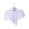 thumbnail image 2 of Halloween Hanging Ghost Decor, 25" White Ghost Pendant Ornaments,Outdoor Indoor Halloween Decor for Porch,Tree,Yard,Window,Garden,Spooky Flying Ghosts Props, 2 of 7
