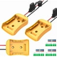 thumbnail image 1 of Para Adaptador de Rueda de Potencia Compatible con Batería Dewalt 20V, Kit de Convertidor con Porta Fusibles, Interruptor, Terminal, Cable 12AWG para Juguetes de Auto RC DIY (Paquete de 3), 1 of 7