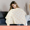 thumbnail image 3 of ANYEDDE 2-Pack Nursing Covers for Breastfeeding - Lightweight,Breathable Baby Breastfeeding Covers with Arch Neckline & Adjustable Straps,Pink & Bunny Design,Privacy Nursing Cover for Women, 3 of 9