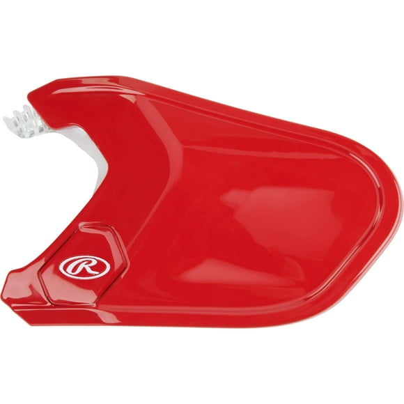 Protector facial ajustable MACH de Rawlings, color escarlata izquierdo