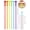 Rainbow, variant on NiHome 6PCS Anti Wrinkle Straws with Silicone Widen Flat Tip Drinking Plastic Straw, Fit for Stanley 30 oz 40 oz Tumbler, Reusable Wrinkle Free Plastic Long Straw, 2 Brushes, BPA-free (Pink Series)