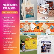 Sawgrass SG1000 VersiFlex Sublimation Printer | Transfer to Cotton, Metal, Wood & Polyester | Anti-Clog Tech | Includes Soft-Touch Infusible Inks & 8.5x11 Transfer Paper