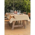 thumbnail image 4 of 54x80 Inch Outdoor Tablecloth with Umbrella Hole Zipper Rectangle Farmhouse Deer Rectangular Tablecloths Outside Waterproof Wildlife Elk Animals Rustic Orange Patio Table Cloth Cover for Picnic Party, 4 of 8