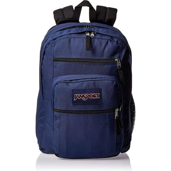 JanSport Big Student Backpack - School, Travel, Or Work Bookbag With 15-Inch Laptop Compartment(Navy Blue)