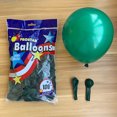 thumbnail image 5 of Globos de látex verde oscuro de 5/10/12/18 pulgadas, globos de helio dorados, decoraciones para fiestas de cumpleaños, suministros para bodas para adultos, 5 of 5