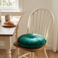 thumbnail image 2 of Miwamany Round Throw Pillow Velvet Decoration, 13.78 Inch Radial Pleated Cushion, Soft Cotton Pumpkin Style Floor Pillow for Living Room Sofa Bed, Luxurious Cozy Home Decor Accent, 2 of 6