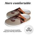 thumbnail image 6 of Wukai Coffee Beans Chocolate Splash Print Women's Indoor Bedroom Slipper Slip On Shoes, Unisex House Shoes with Anti-Skid Sole for Men, Gift for Women Men-11, 6 of 7