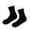 Black, variant on Xfvqtps Unisex Grippy Slipper Socks Plush Lining Plush Edge Thick Snow Socks Carpet Socks Solid Color Comfortable Soft Warm Winter Fuzzy Socks Black
