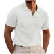 thumbnail image 1 of pstuiky camisetas camisas para hombre, Camisa/Top de manga corta con cuello vuelto de color liso para hombre camisetas de hombre l, 1 of 5