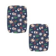thumbnail image 2 of FOR U DESIGNS Santa Claus Snowman Blue Print Stool Covers Rectangle 2 Pack Washable Bar Chairs Covers Anti-Slip Vanity Stool Cover Height Bar Stools Slipcovers Christmas Gift with Elastic Band, 2 of 9
