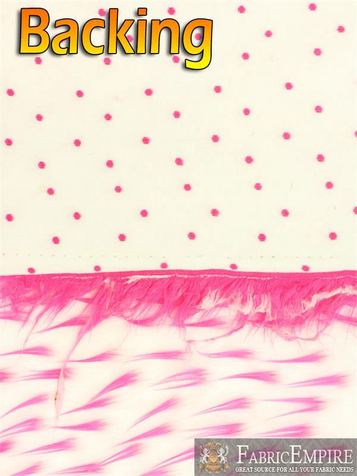 Faux Fur Long Pile 2 Tone Spike WHITE FUCHSIA Fabric / 60" Wide / Sold by the Yard