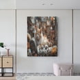 thumbnail image 6 of Kdxio Serene Kitten Kingdom Pattern Canvas Wall Art 12x16 Inches - Waterproof HD Print Solid Wood Frame for Living Room & Bathroom,Vertical, 6 of 8