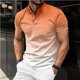 thumbnail image 2 of Summer Men's Button Up Round Neck Short Sleeved Shirt Solid Casual Top XL, 2 of 5