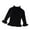 Black, variant on Odeerbi Kids Girls Ruffle Mock Neck Sweater Children Winter Warm Pullover Sweater Fashion Casual Long Sleeve Solid Color Knit Jumper Tops Black