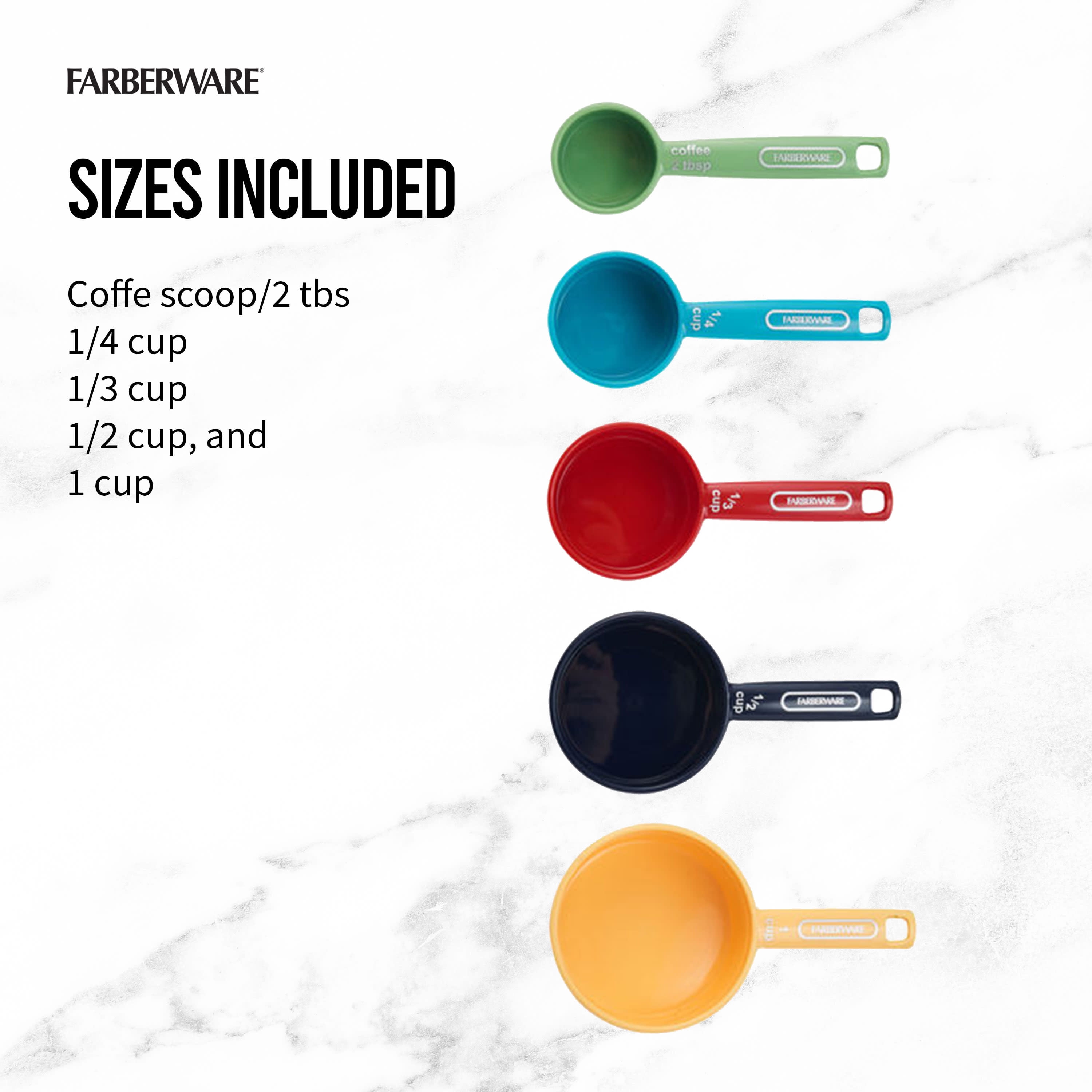 Farberware Color 9-Piece Plastic Measuring Cups and Spoons Set