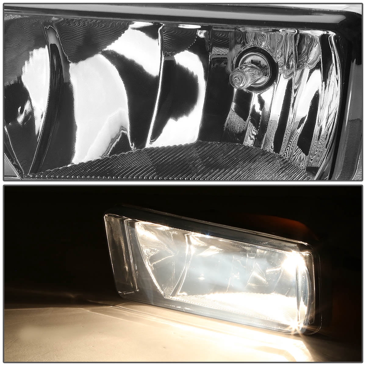 DNA Motoring Pair Smoked Lens Bumper Fog Light Replacement For 07-15 Silverado Sierra Offroad PKG